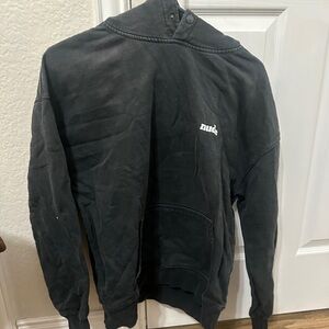 Black Hoodie with Front Logo